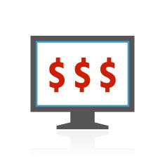 Computer Monitor icon on a white background - ColorSeries N37