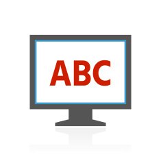 Computer Monitor icon on a white background - ColorSeries N39
