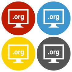 Computer Monitor icon on circle buttons - CircleSeries N33