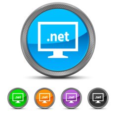 Computer Monitor icon on circle buttons - CircledSeries N33