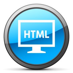 Computer Monitor icon on a round button - BrightSeries N26