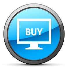 Computer Monitor icon on a round button - BrightSeries N30