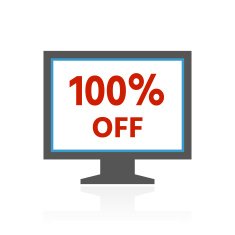 Computer Monitor icon on a white background - ColorSeries N131