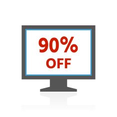 Computer Monitor icon on a white background - ColorSeries N132