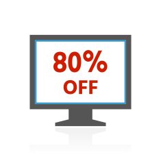 Computer Monitor icon on a white background - ColorSeries N133