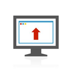 Computer Monitor icon on a white background - ColorSeries N141