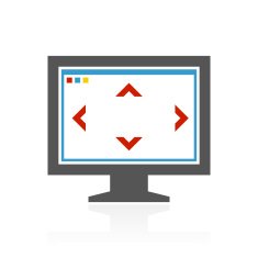 Computer Monitor icon on a white background - ColorSeries N143