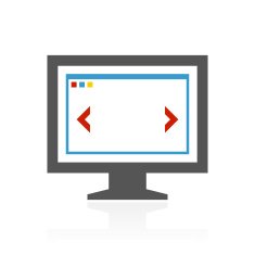 Computer Monitor icon on a white background - ColorSeries N145