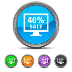 Computer Monitor icon on circle buttons - CircledSeries N73