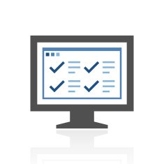 Computer Monitor icon on a white background - RoyalSeries N160