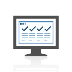 Computer Monitor icon on a white background - RoyalSeries N161