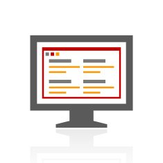 Computer Monitor icon on a white background - ProSeries N168