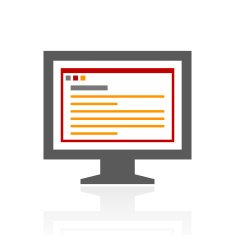 Computer Monitor icon on a white background - ProSeries N169