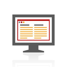 Computer Monitor icon on a white background - ProSeries N172