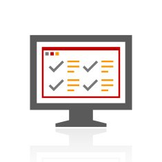 Computer Monitor icon on a white background - ProSeries N176