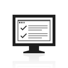 Computer Monitor icon on a white background - PrimeSeries N180