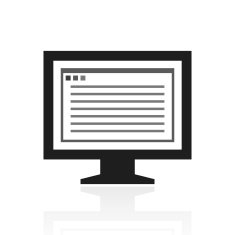 Computer Monitor icon on a white background - PrimeSeries N197