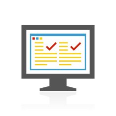 Computer Monitor icon on a white background - ColorSeries N178