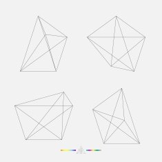 set of geometry line pattern