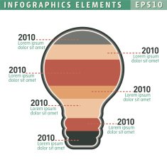 Earth Tones Infographic Timeline Elements Set N13