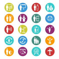 Human resource and management icons N4
