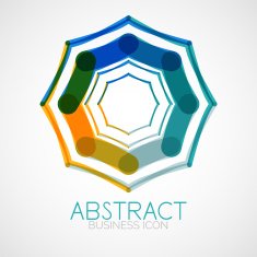 Symmetric abstract geometric shape N6