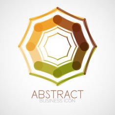 Symmetric abstract geometric shape N10