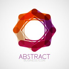 Symmetric abstract geometric shape N13