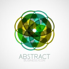 Symmetric abstract geometric shape N17