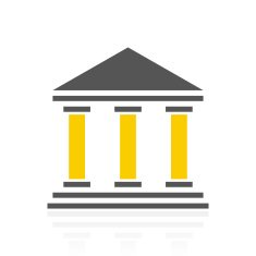 Bank icon on a white background - ColorSeries N2
