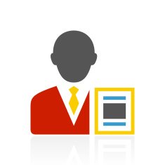 Businessman icon on a white background - ColorSeries N4