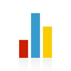 Bar Graph icon on a white background - ColorSeries N18