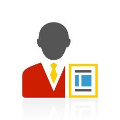 Businessman icon on a white background - ColorSeries N5