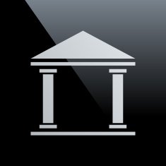 Bank icon on a black background - CoreSeries N3