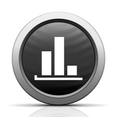 Bar Graph icon on a round button - ElectSeries N4