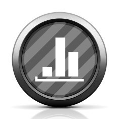 Bar Graph icon on a round button - EliteSeries N32