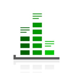 Bar Graph icon on a white background - FreshSeries N11