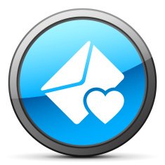 Email icon on a round button - BrightSeries