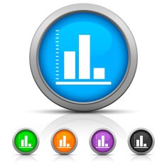 Bar Graph icon on round buttons - GlossSeries N7