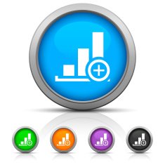Bar Graph icon on round buttons - GlossSeries N9