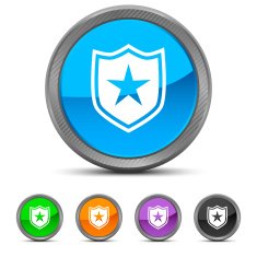 Shield icon on circle buttons - CircledSeries