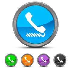 Telephone icon on circle buttons - CircledSeries