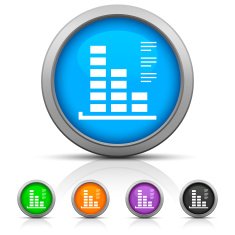 Bar Graph icon on round buttons - GlossSeries N18