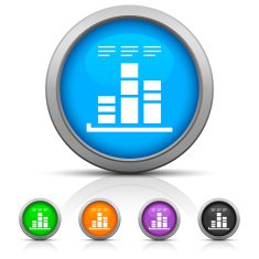 Bar Graph icon on round buttons - GlossSeries N26