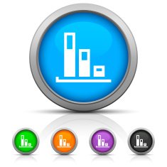 Bar Graph icon on round buttons - GlossSeries N36