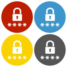 Security icon on circle buttons - CircleSeries