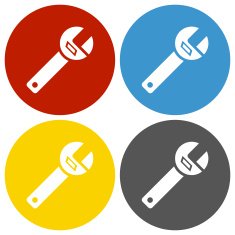 Wrench icon on circle buttons - CircleSeries