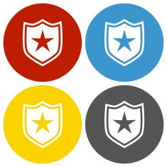 Shield icon on circle buttons - CircleSeries