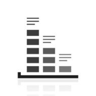 Bar Graph icon on a white background - PrimeSeries N15
