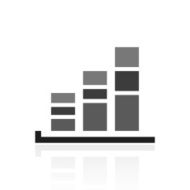 Bar Graph icon on a white background - PrimeSeries N18